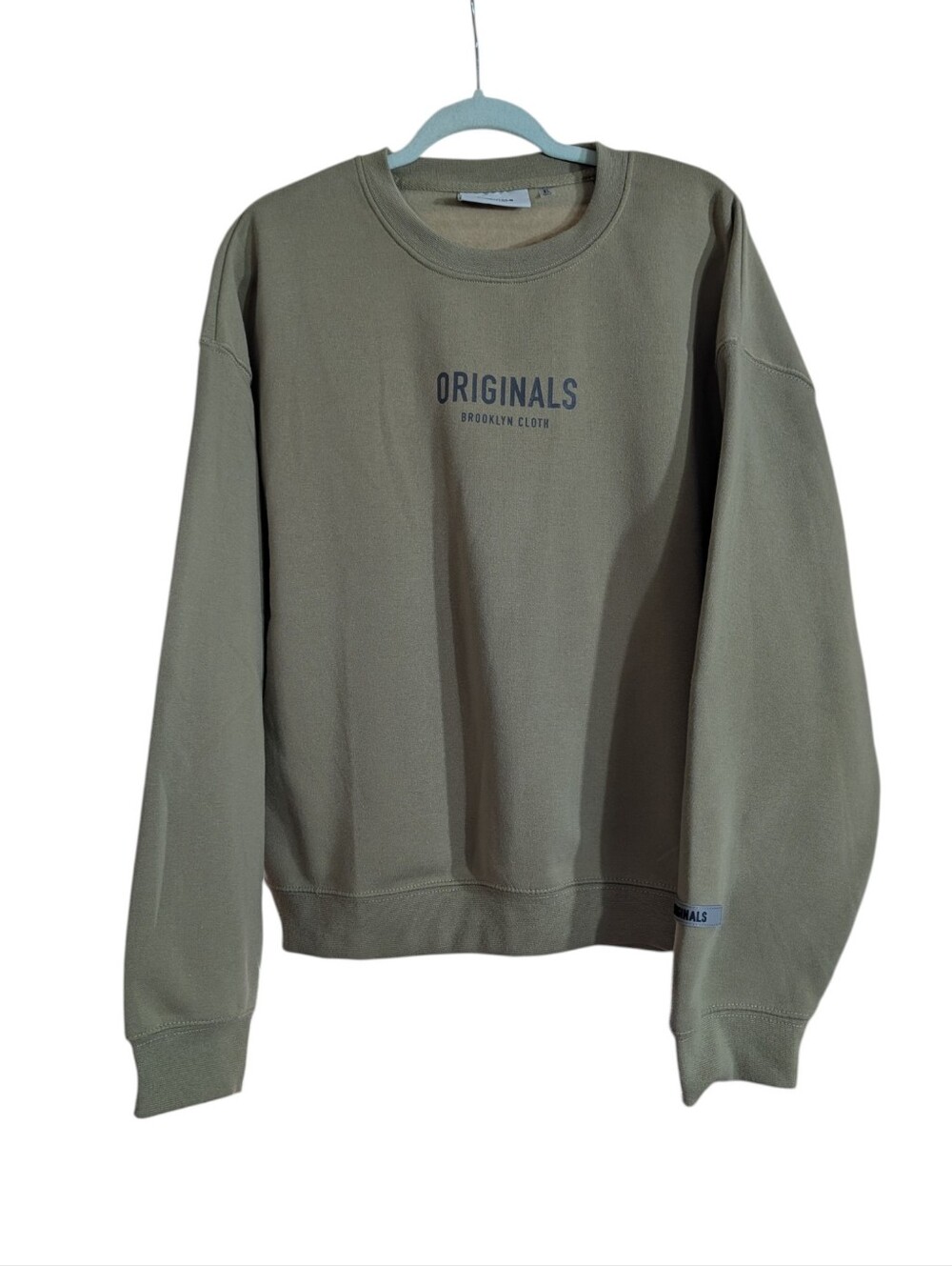 Originals Brooklyn Cloth Sage Fleece Sweatshirt XL Oversized Streetwear Crewneck - Picture 2 of 9